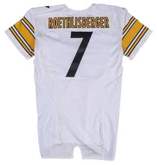2014 Ben Roethlisberger Game Issued Pittsburgh Steelers #7 Road Jersey (MEARS)
